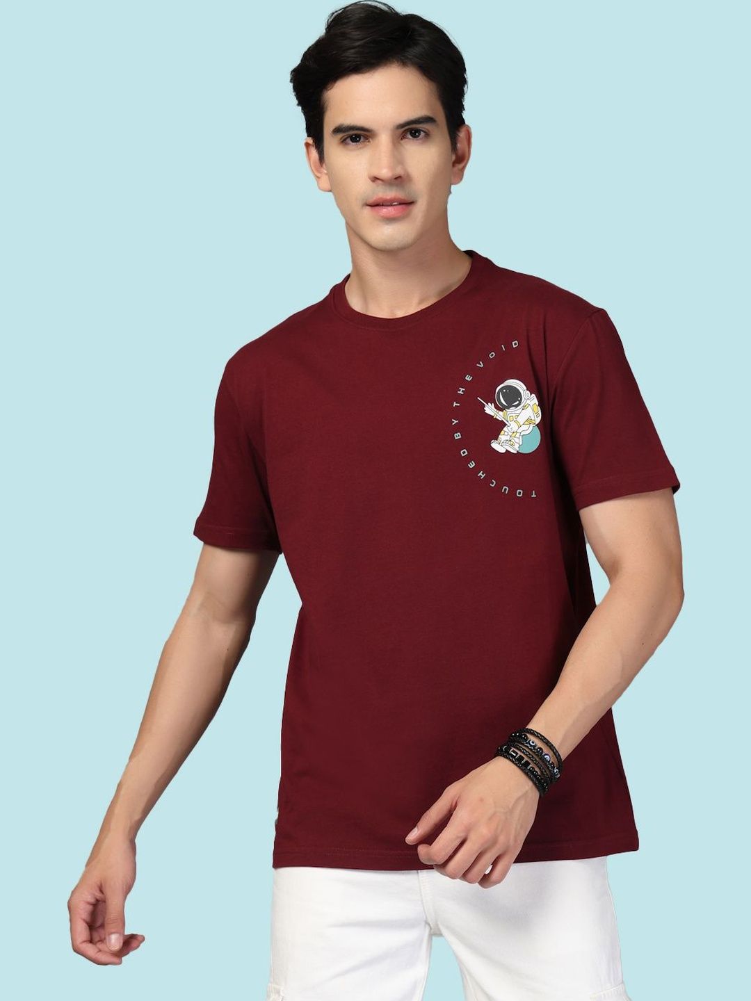 KLOUE Men Printed T-shirt