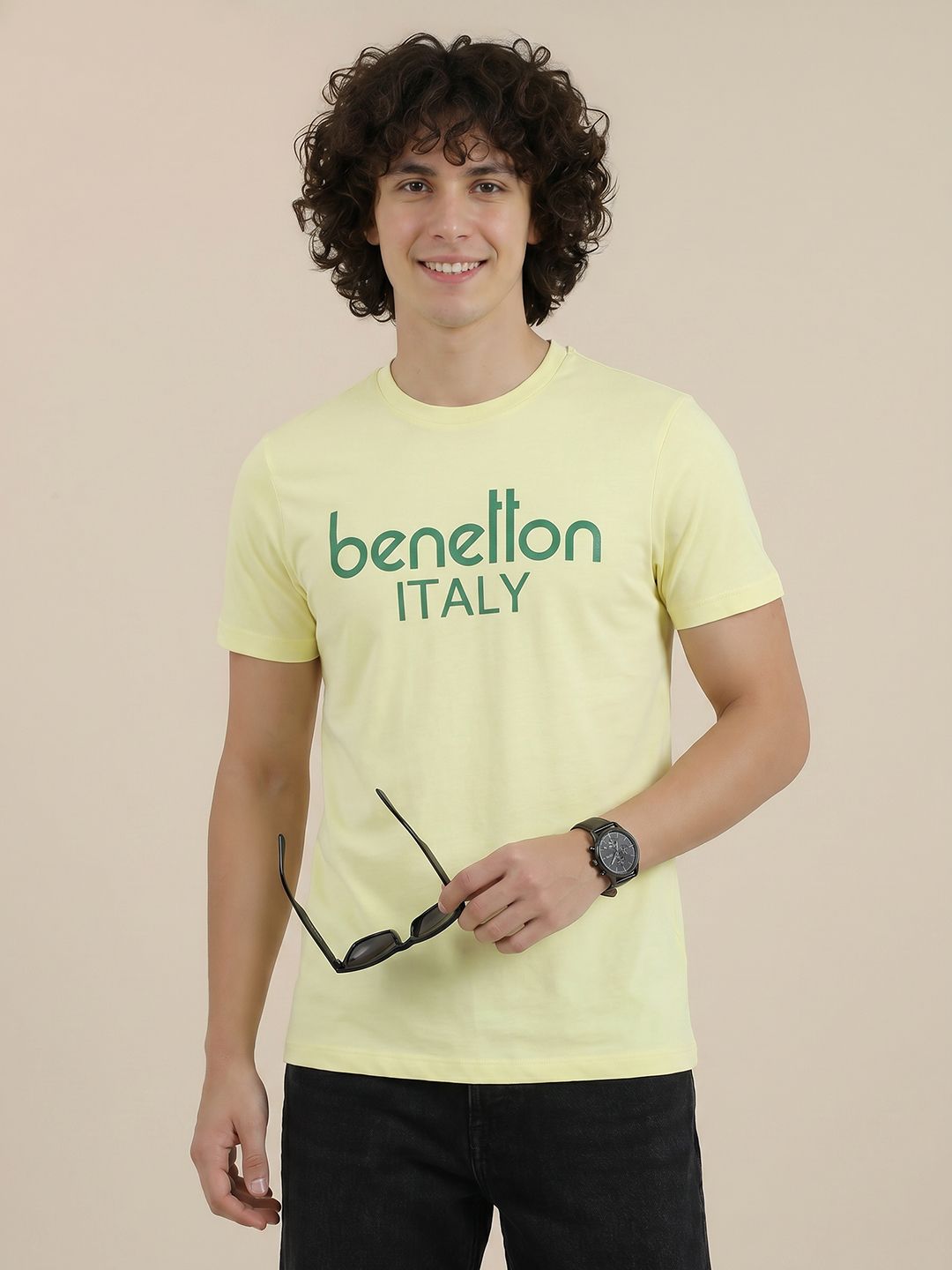 United Colors of Benetton Brand Logo Printed T-Shirt