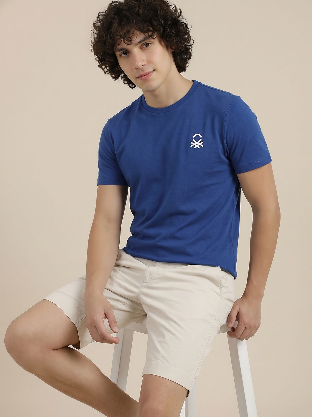 United Colors of Benetton Brand Logo Printed T-shirt