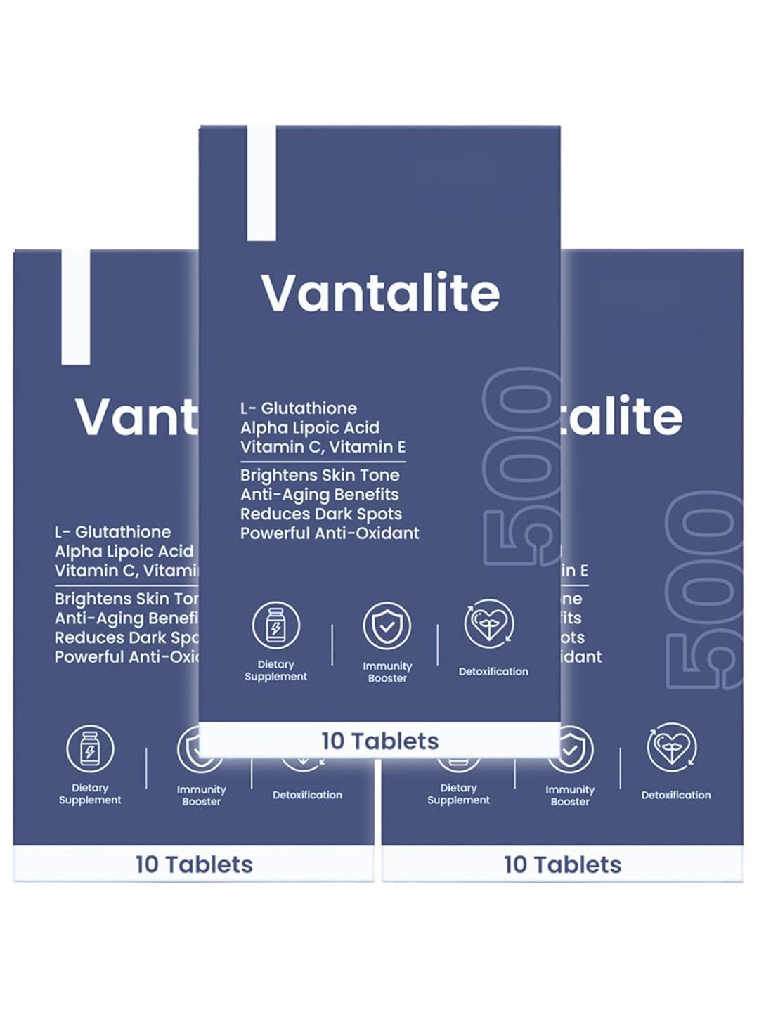 Buy SKINAA Vantalite 500mg Glutathione Tablet For Skin Brightening Vitamin C & E 10 Tablets - Skin Supplements for Unisex 30443679