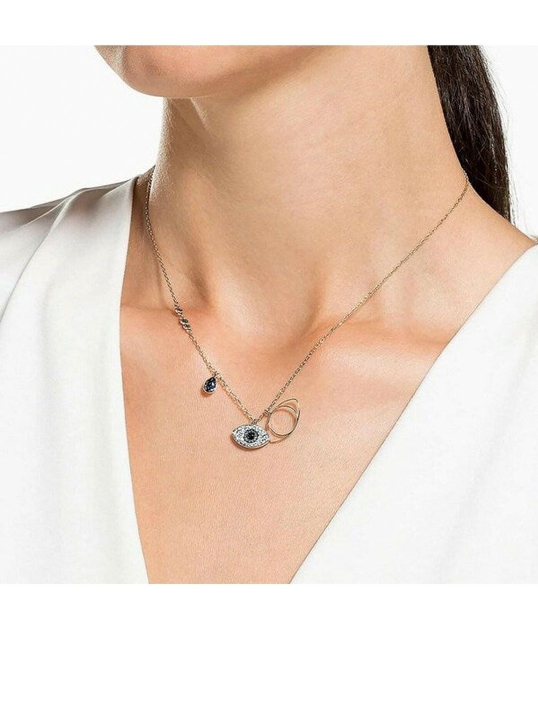 Evil Eye Necklace SALTY Stainless Steel Evil Eye Necklace