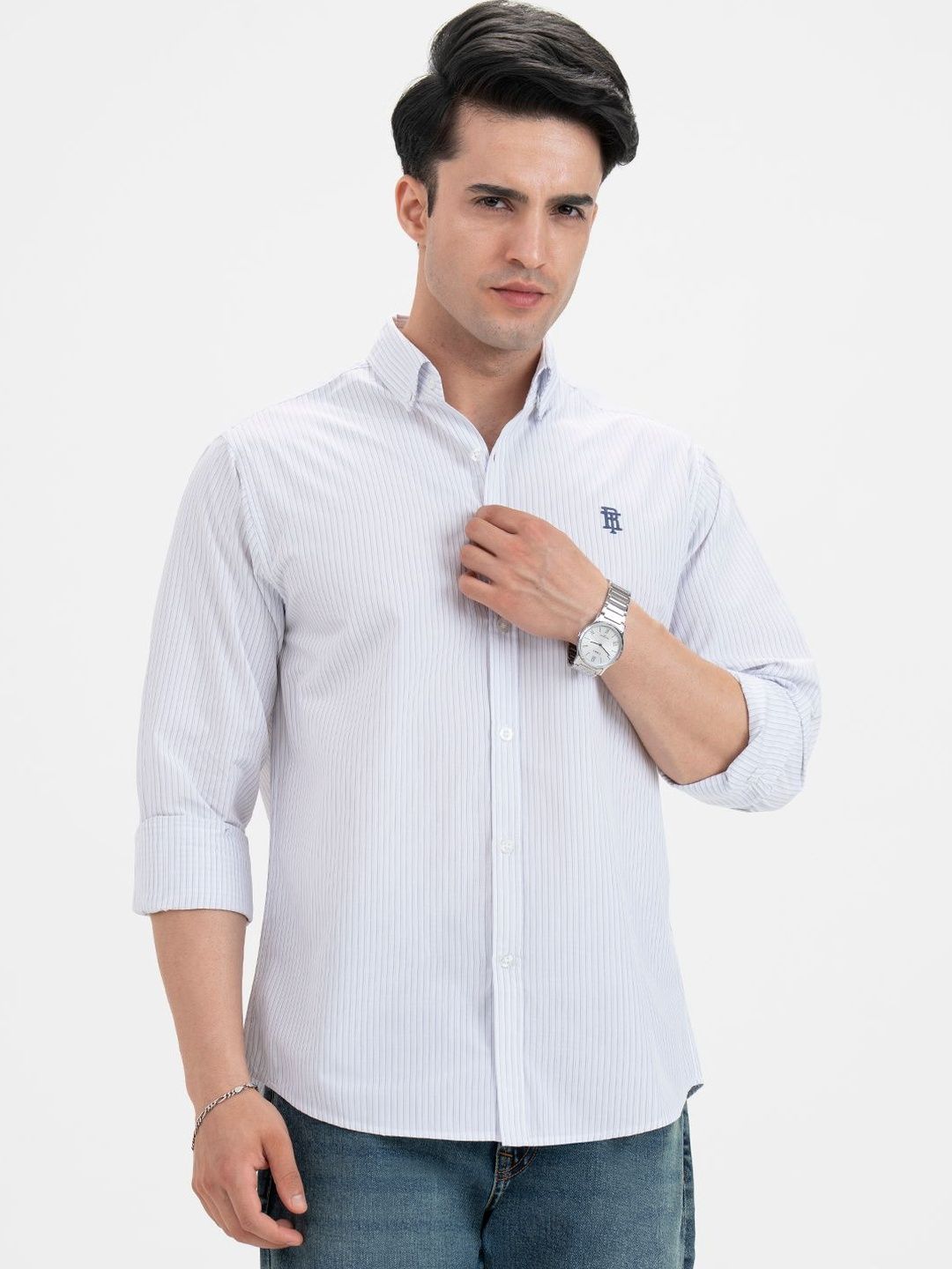 Red Tape Men Striped Casual Shirt