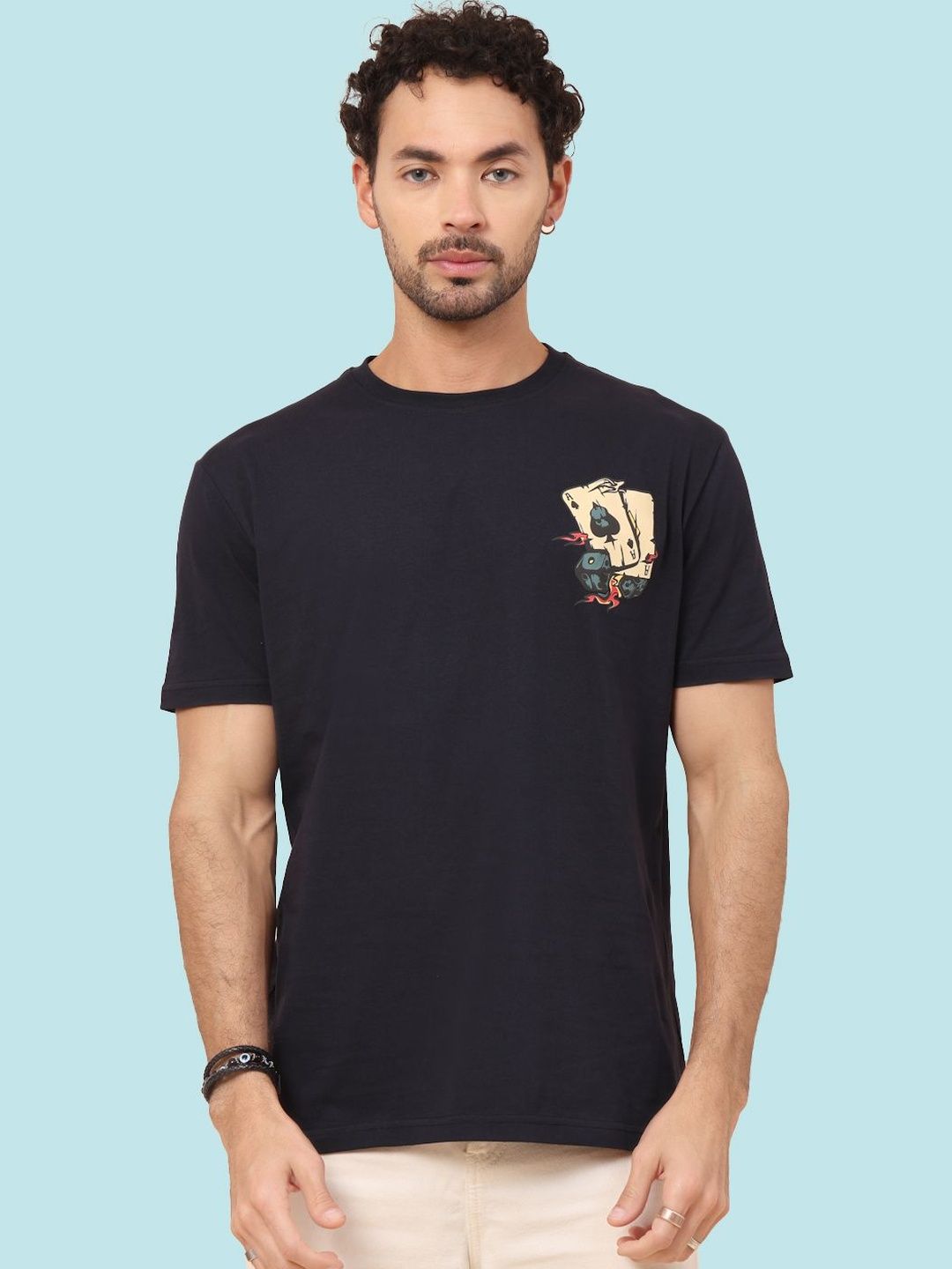 KLOUE Men Printed T-shirt
