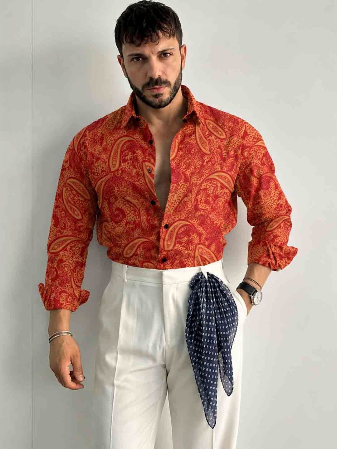Uiriuy Uiriuy Men Printed Casual Shirt