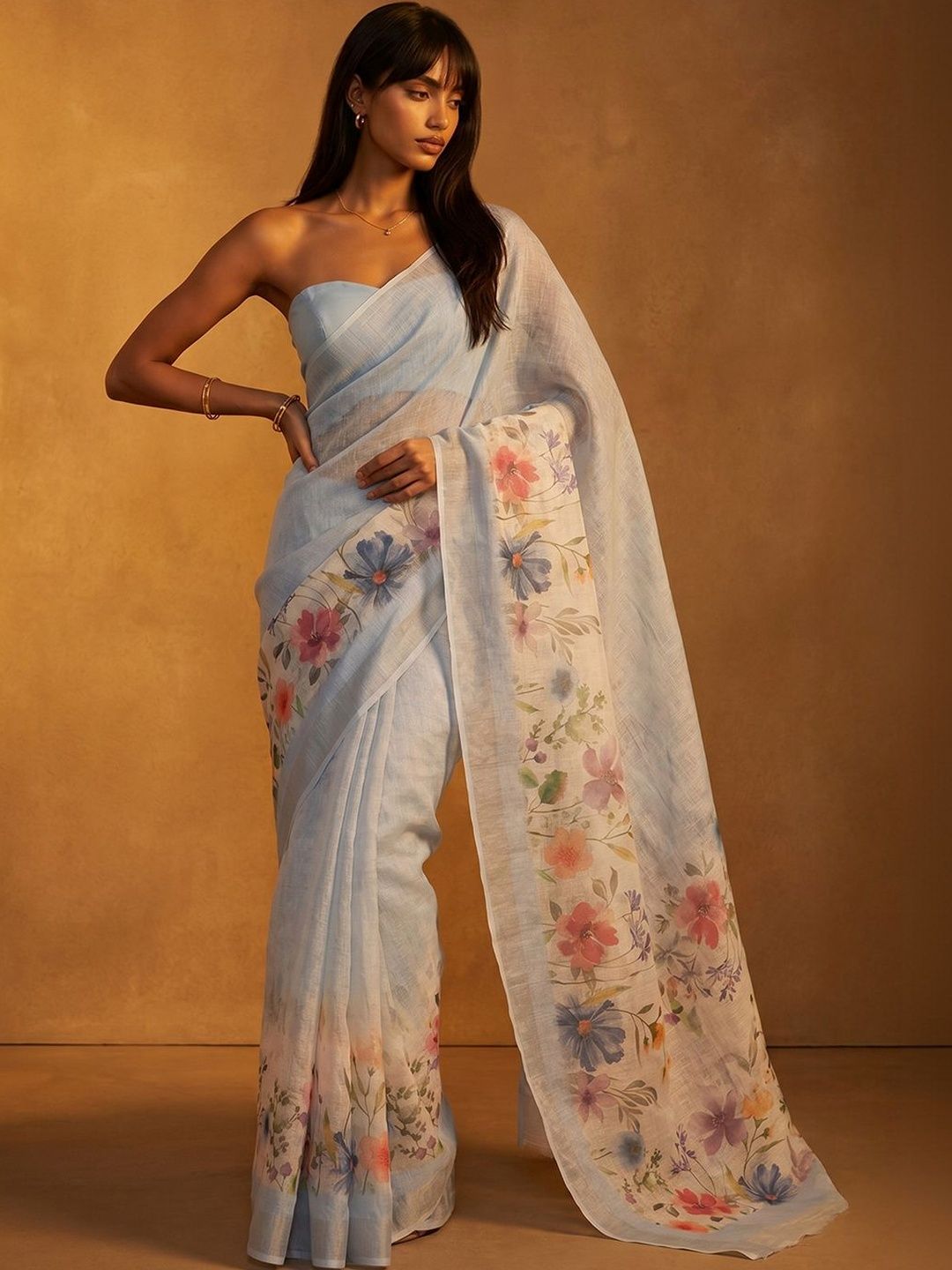 Mitera Floral Kanjeevaram Saree