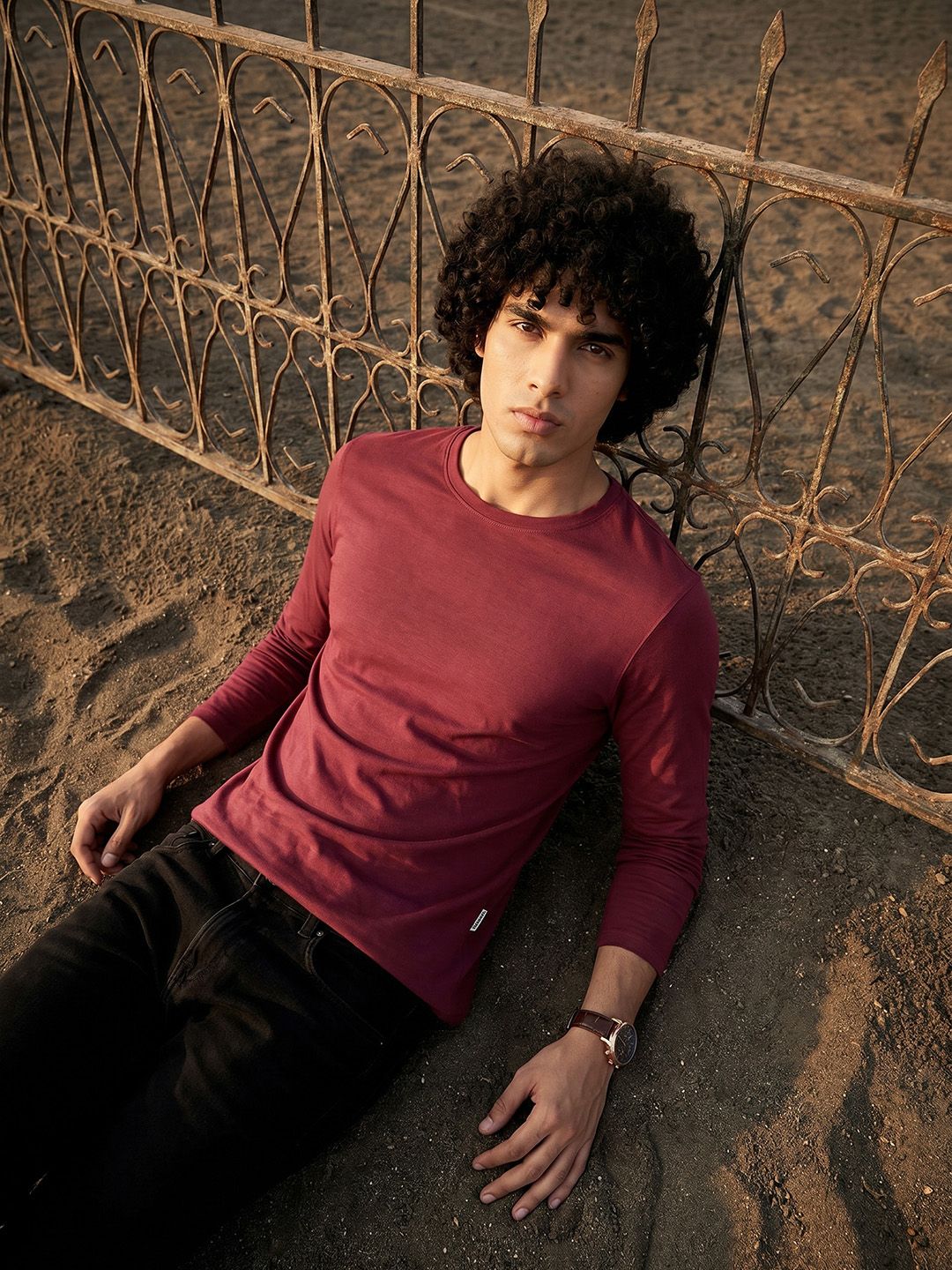 The Roadster Life Co. Round Neck Pure Cotton T-shirt