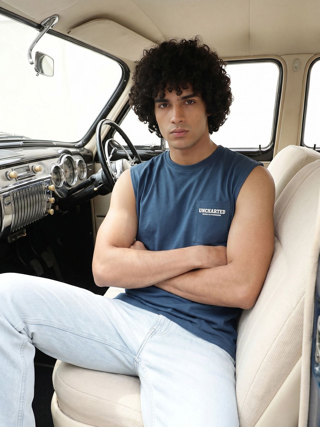 The Roadster Life Co. Pure Cotton Relaxed Fit T-shirt