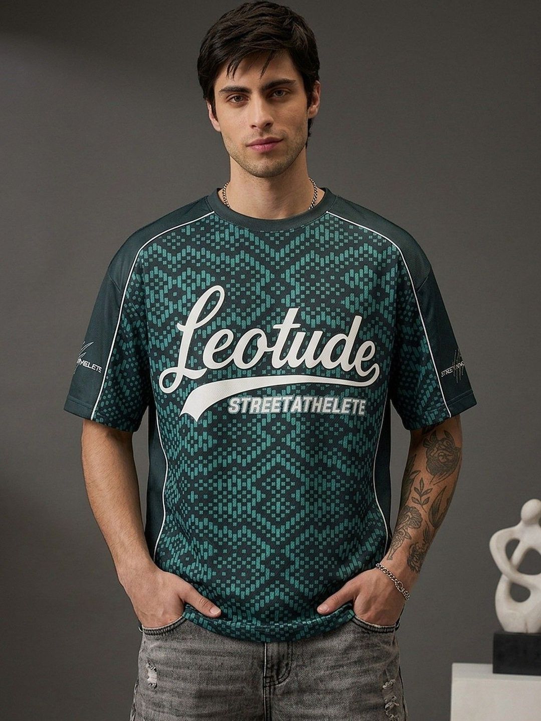 Leotude Men Printed T-shirt