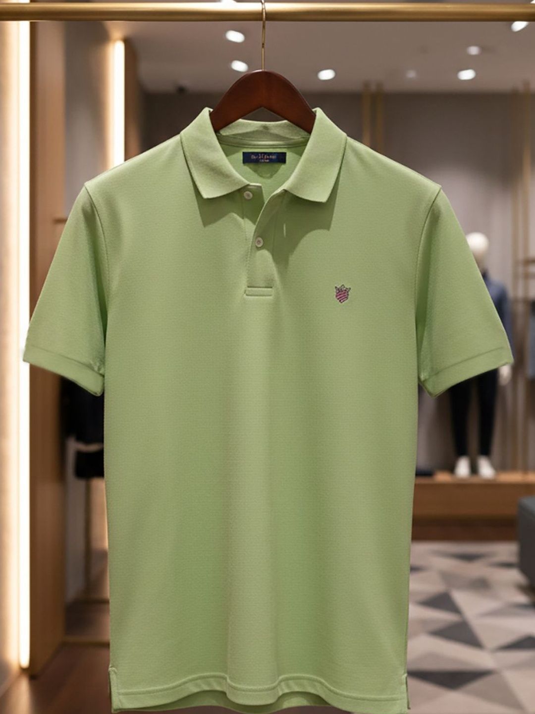 RADYJA Men Brand Logo Polo Collar T-shirt