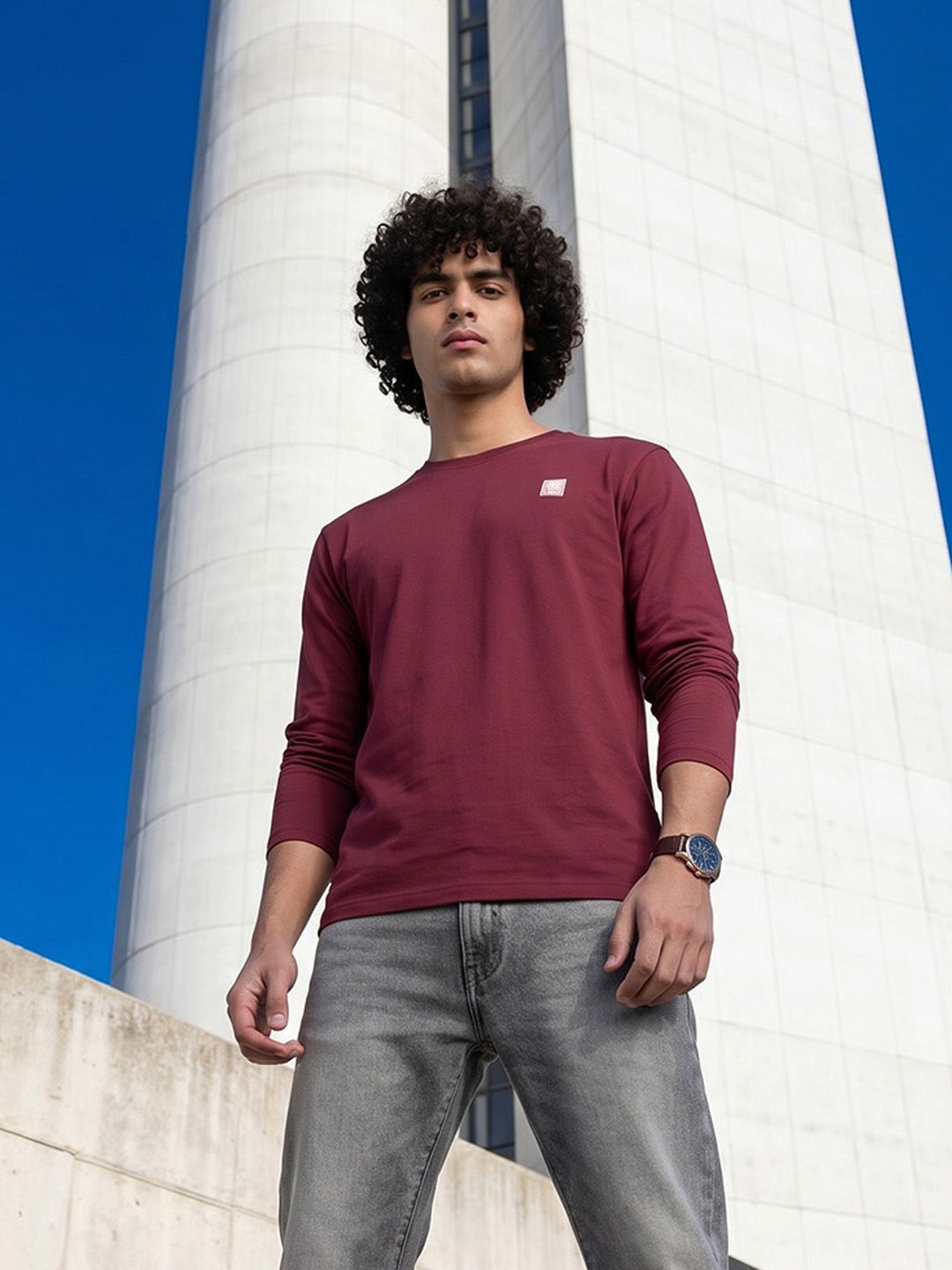 The Roadster Life Co. Relaxed Fit Pure Cotton T-shirt