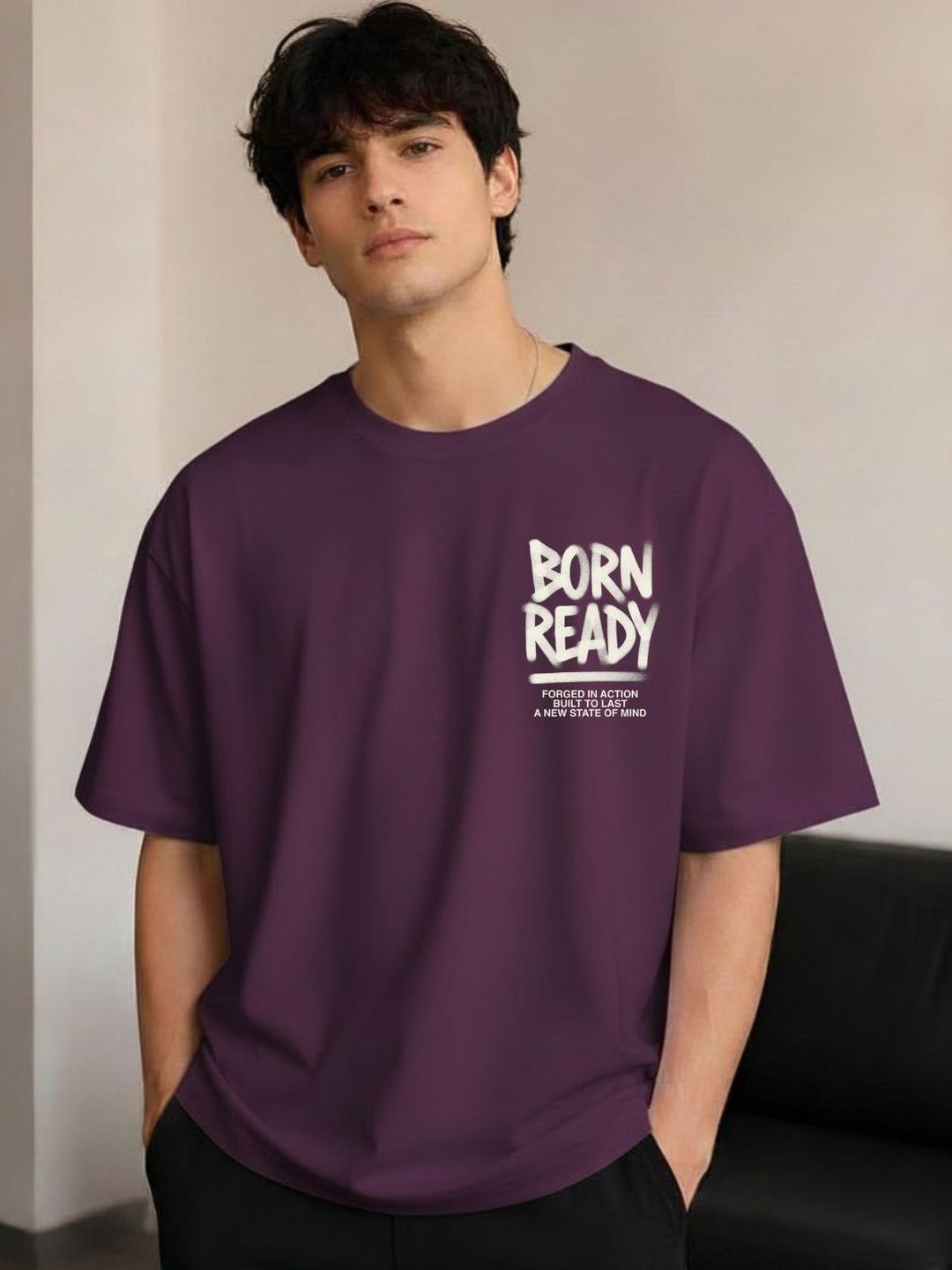 R.Code by The Roadster Life Co. Men Typography Printed T-shirt