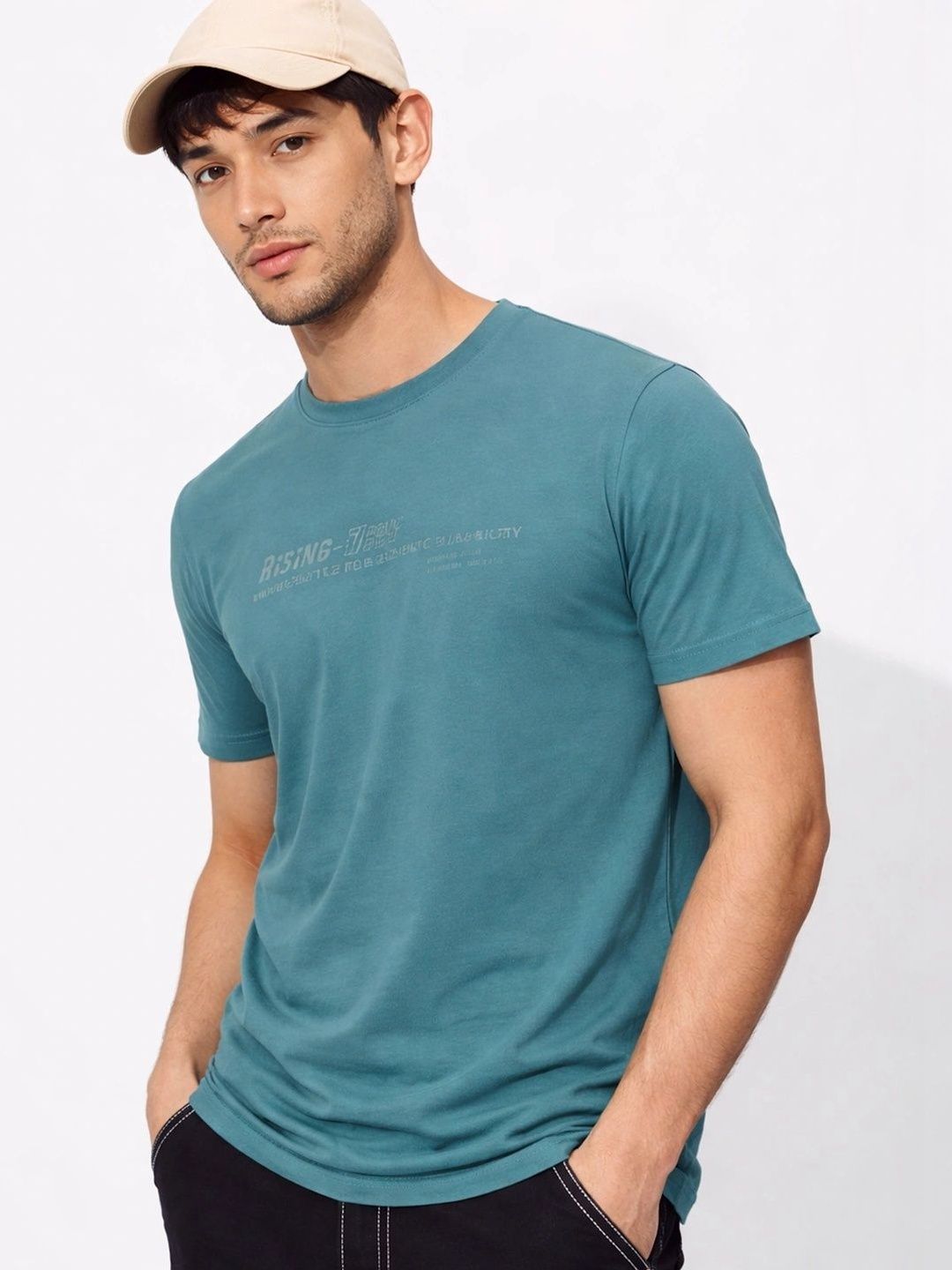 Klub Fox Men Printed Round Neck Polyester Tshirt