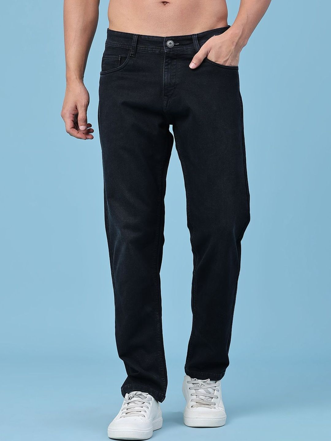 LIMEROAD Men Regular Fit Mid-Rise Stretchable Jeans