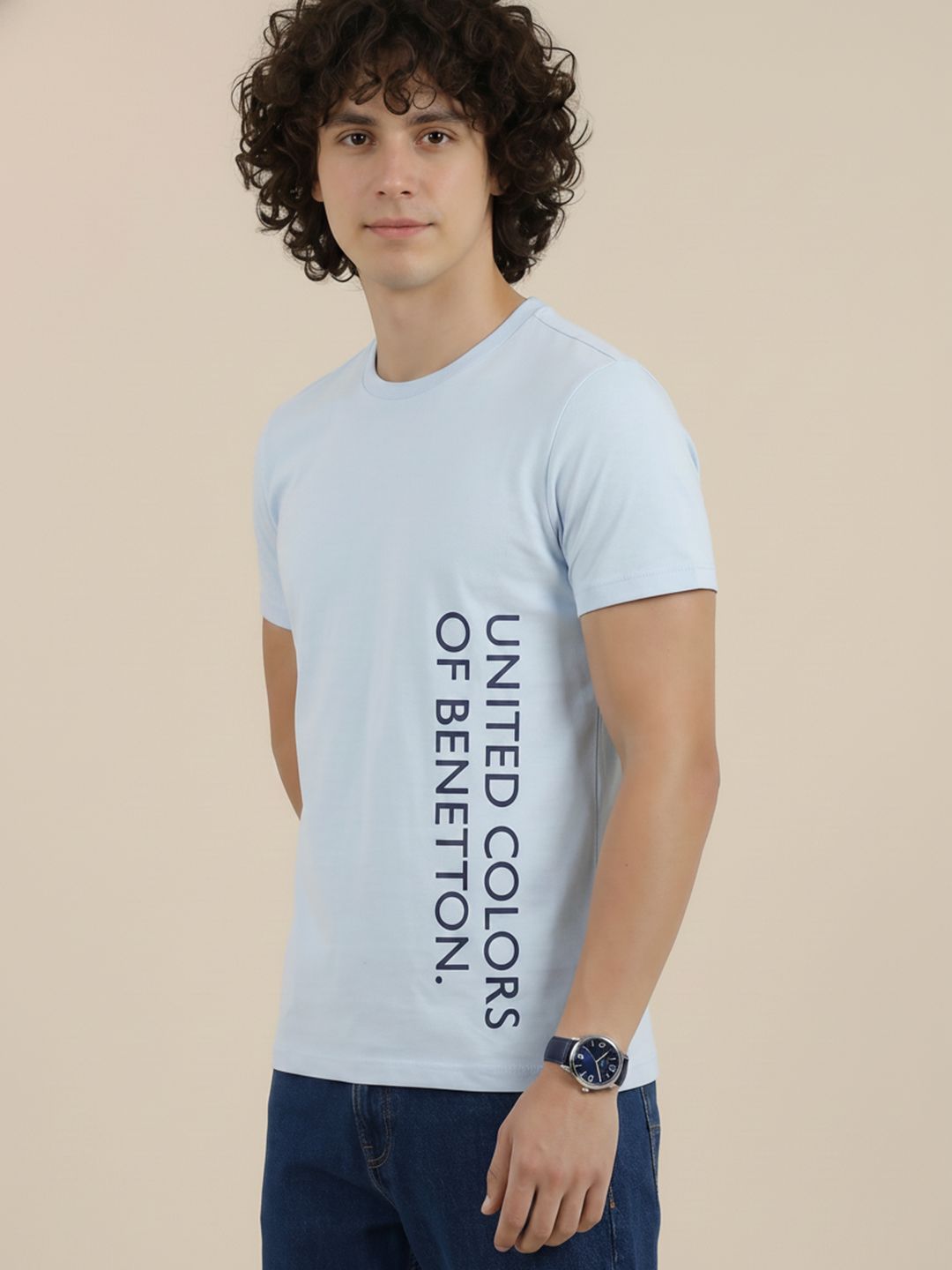 United Colors of Benetton Brand Logo Printed T-Shirt