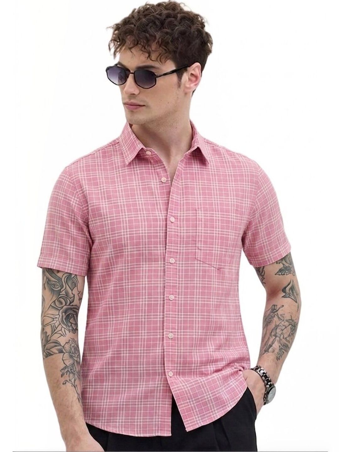 Roadster Men Classic Gingham Checks Checked Casual Shirt