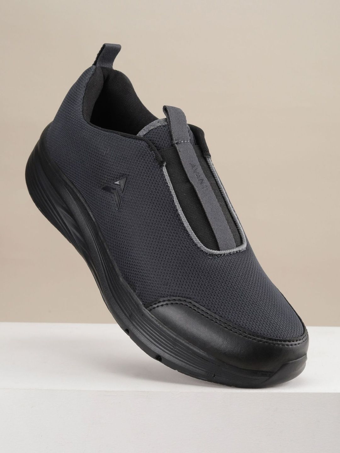 AVANT Men's Dark Grey GlideFlex Slip-On Walking Shoes