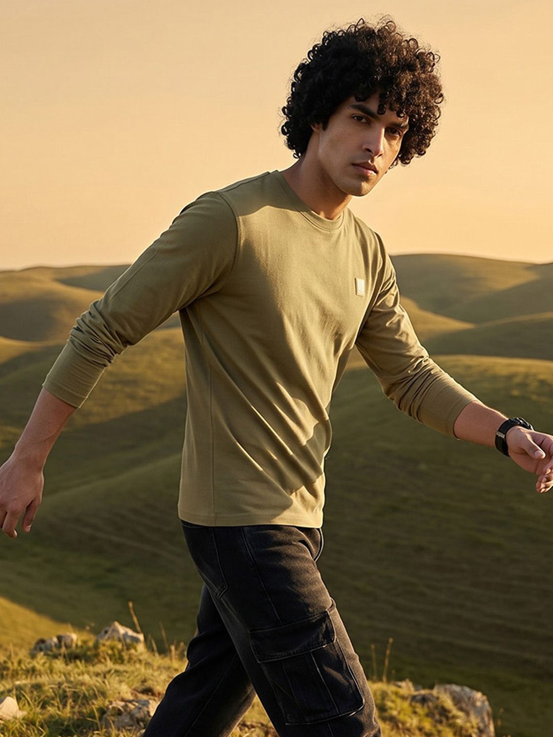 The Roadster Life Co. Pure Cotton Relaxed Fit T-shirt