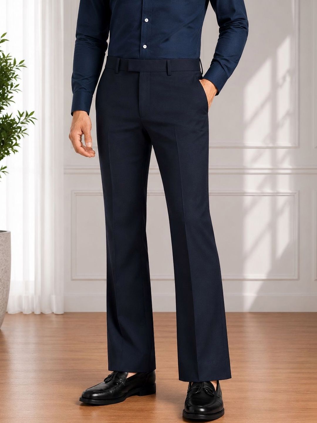 GHABA CREATION Men Easy Wash Trousers