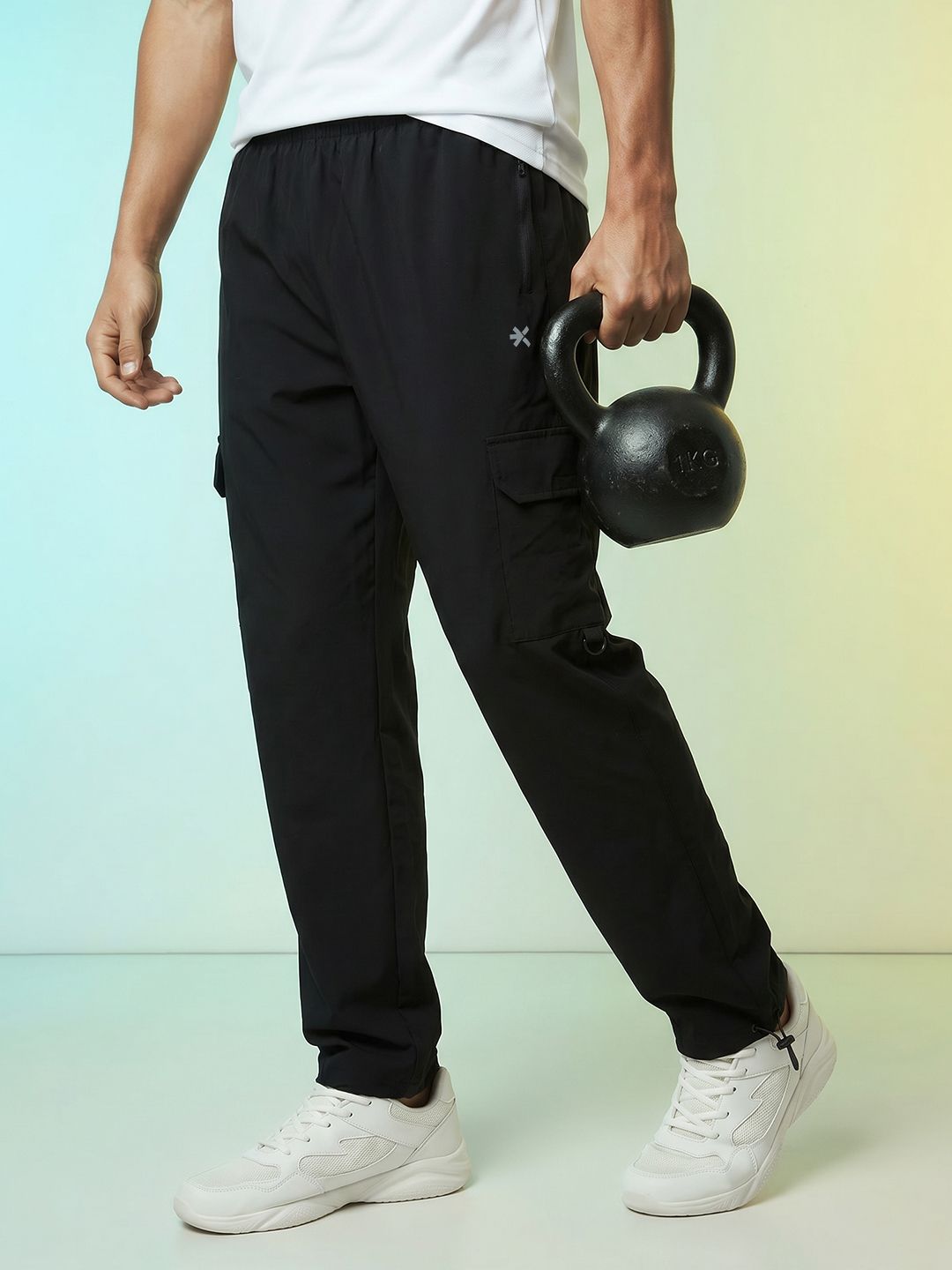HRX by Hrithik Roshan Men Brand Logo Rapid-Dry Training Cargos Trouser