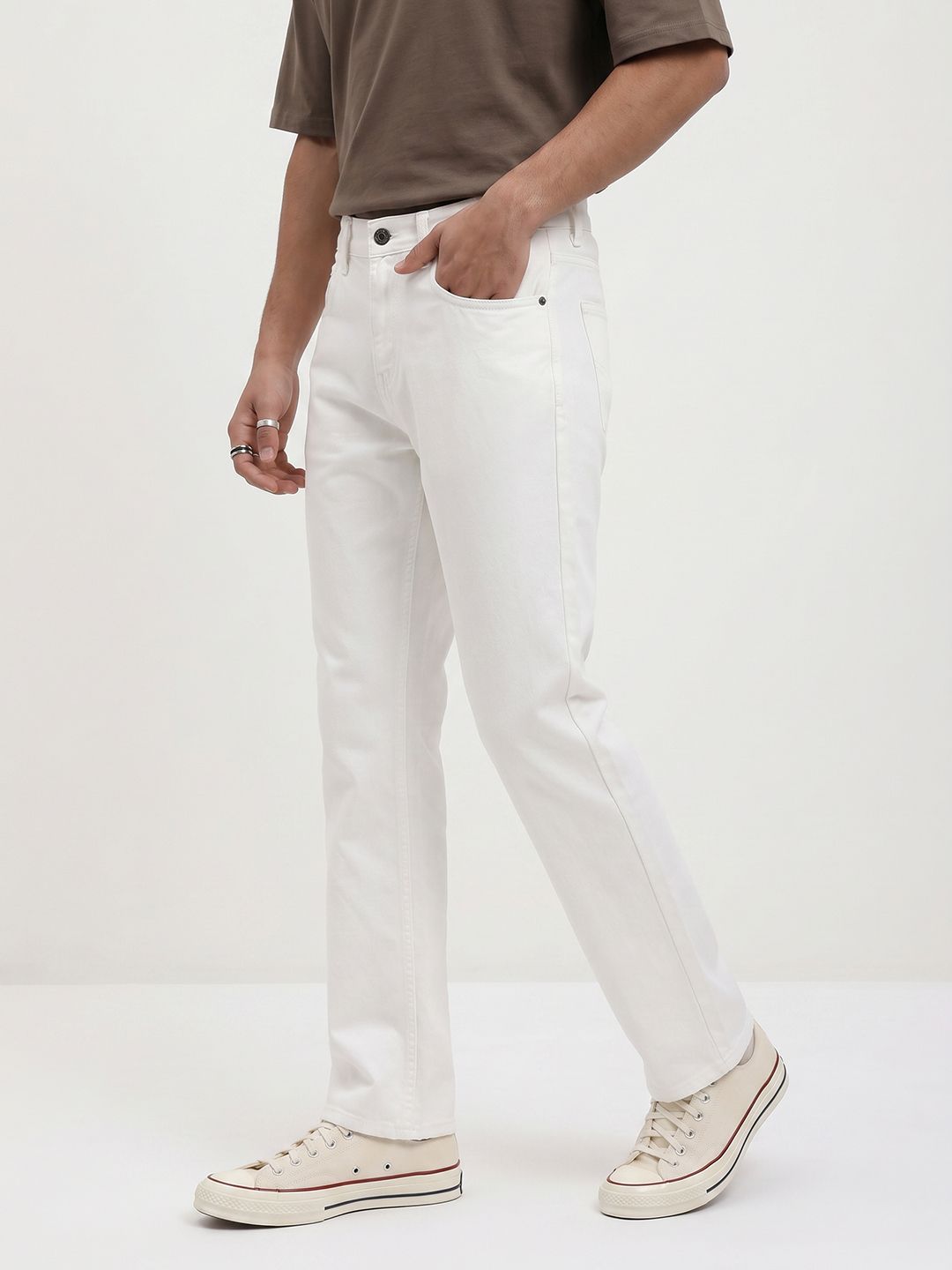 The Roadster Life Co. Men Light Shade Stretchable Jeans