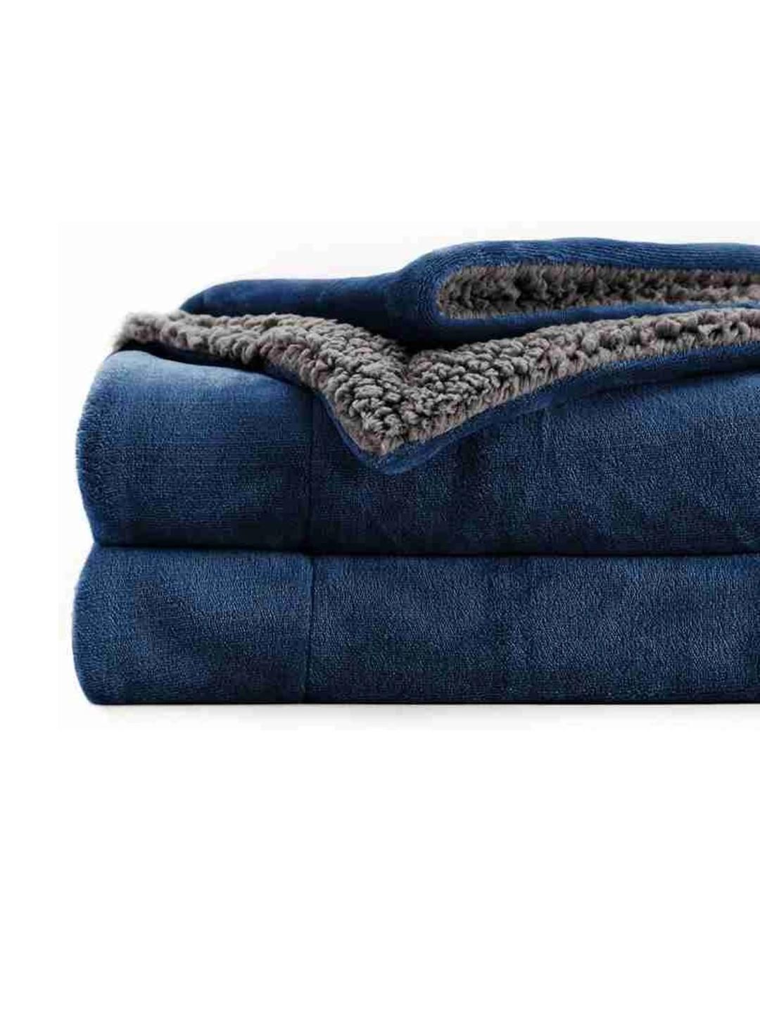 Doristyle Doristyle Blue 500 GSM Double Bed Blanket