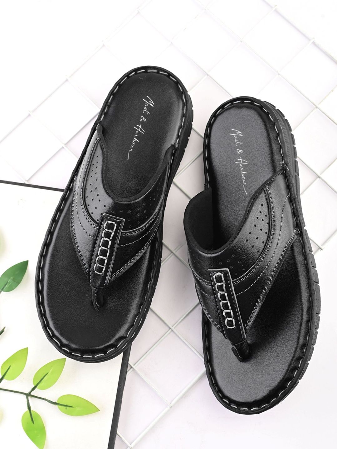 Mast & Harbour Men Thong Flip-Flops