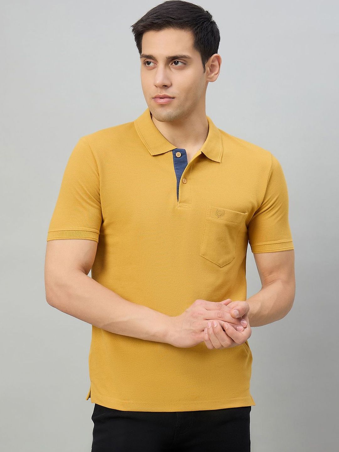 Duke Men Polo Collar Pockets T-shirt