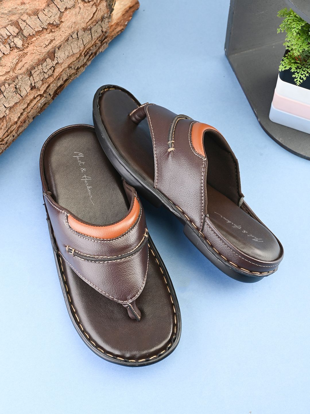 Mast & Harbour Men Thong Flip-Flops