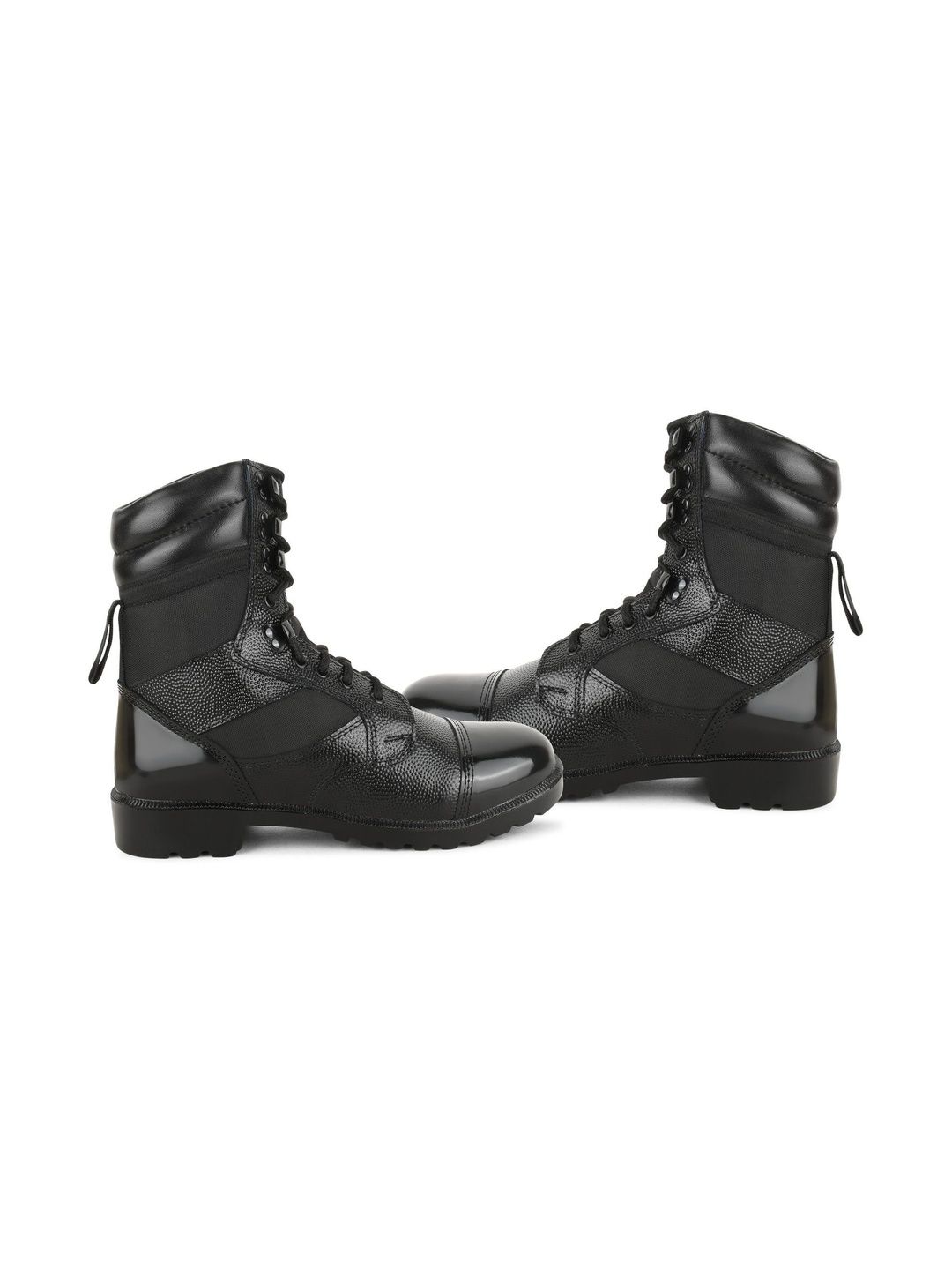 Benera Men Textured Leather High-Top Trekking Shoes