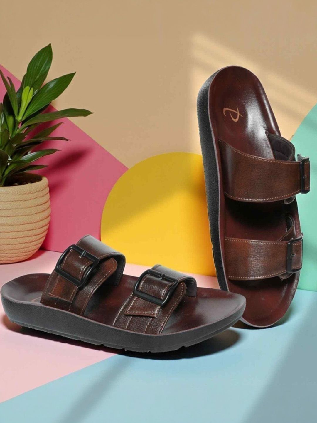 PARRY WALK Men PU Comfort Sandals