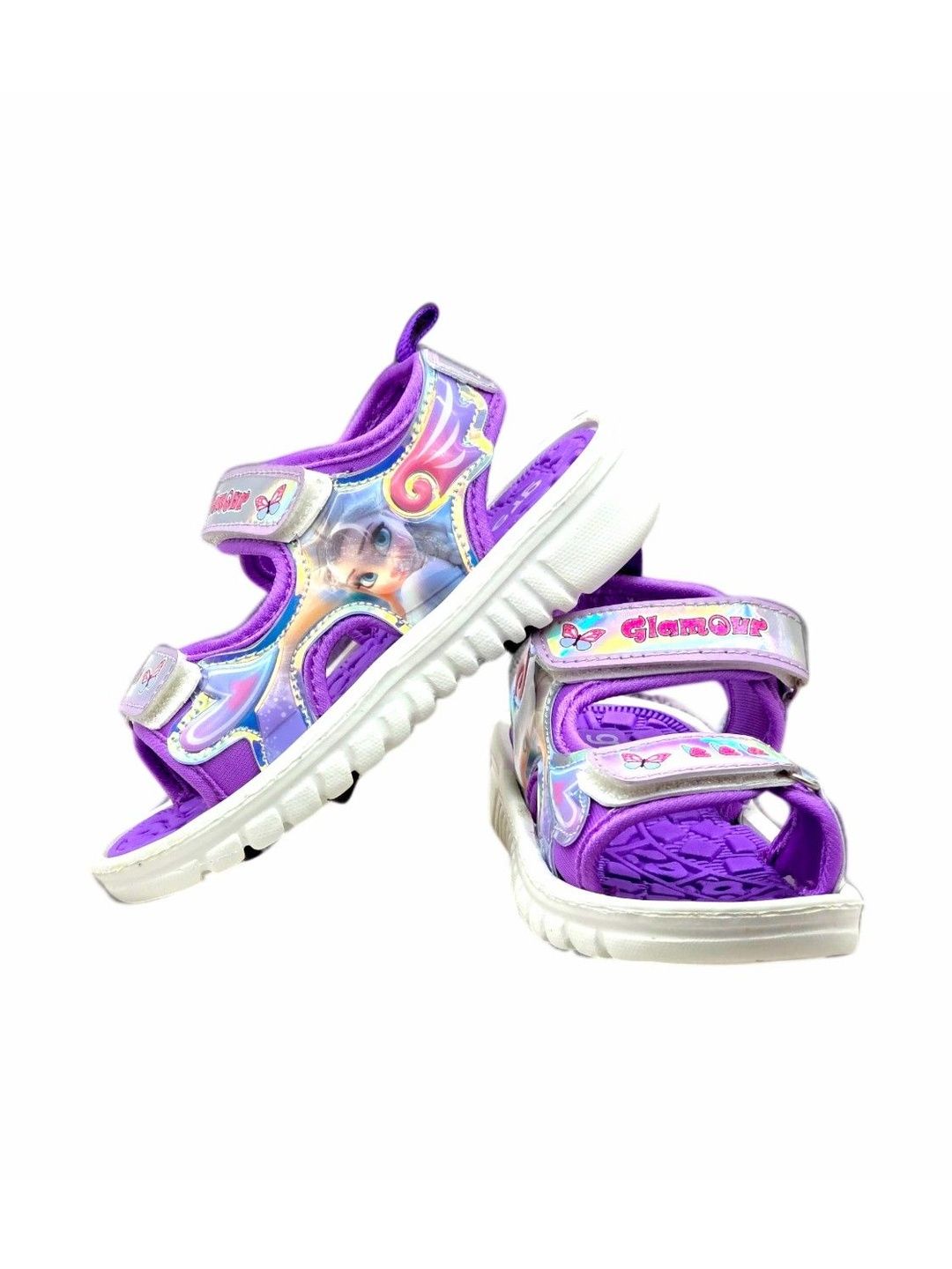 Green Comfort Girls Leather Comfort Sandals