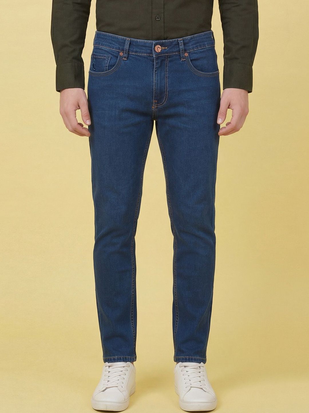 Being Human Men Tapered Fit Mid-Rise Stretchable Jeans