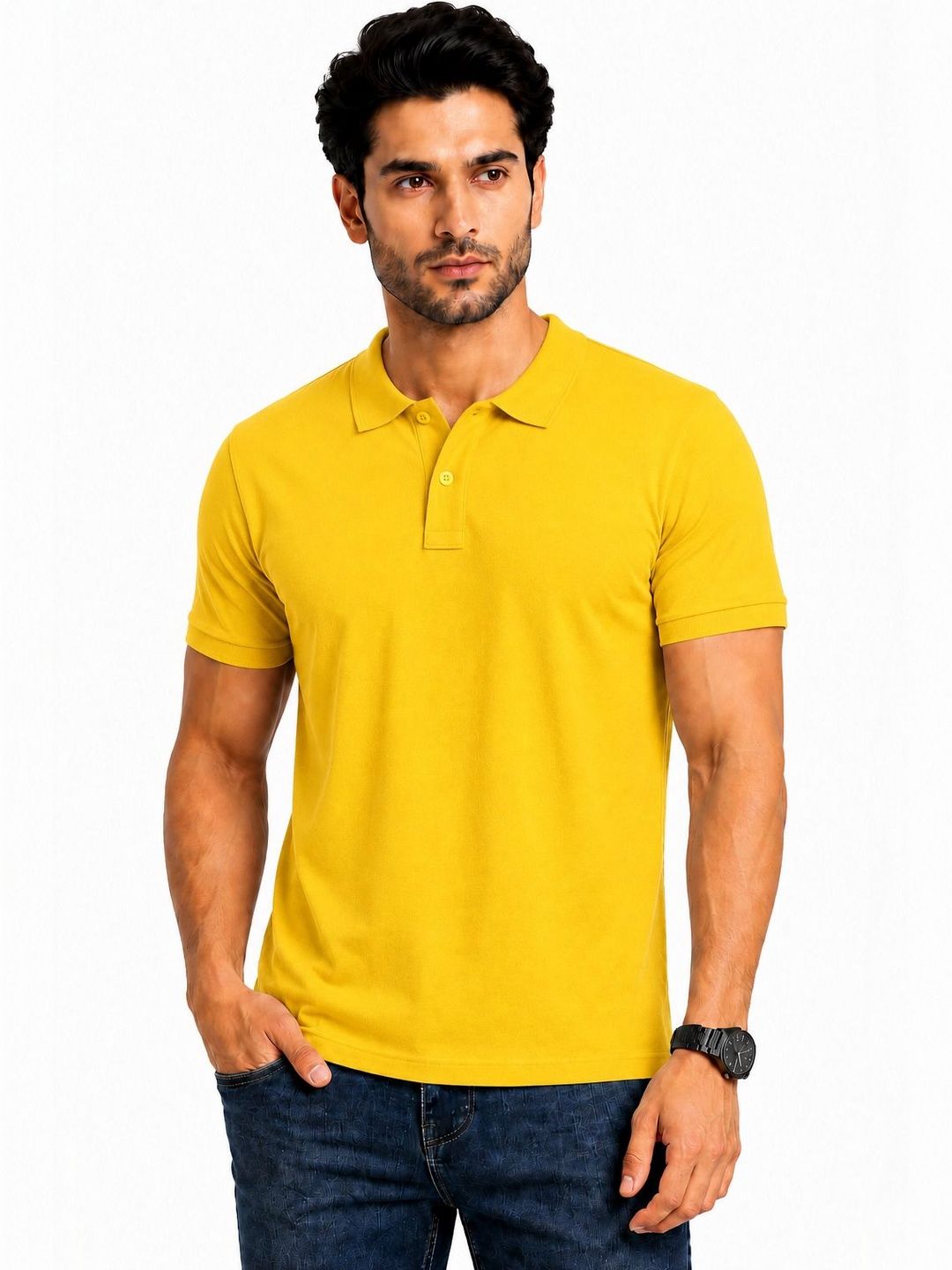 Vivaan Fab Men Polo Collar T-shirt