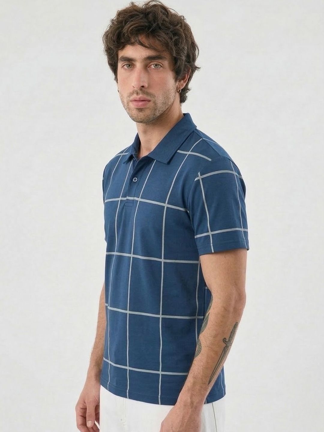 Moda Rapido Men Printed Polo Collar T-shirt