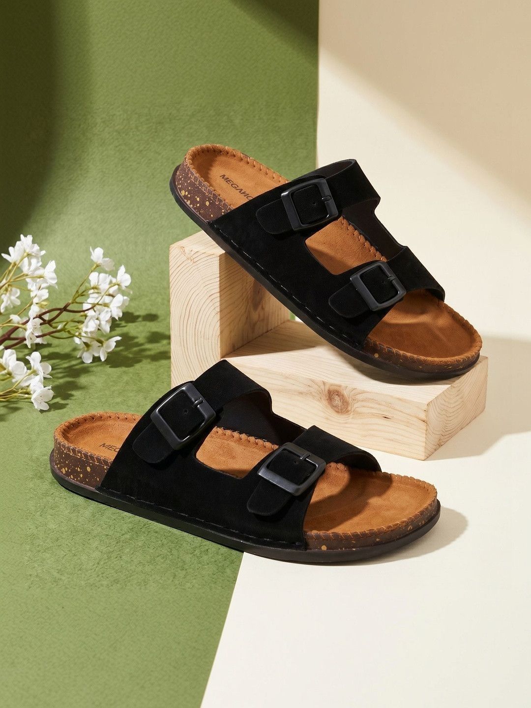 MEGANCE Men Rubber Sliders