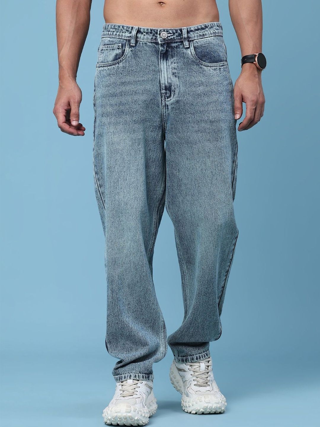 V-Mart Men Regular Fit Mid-Rise Stretchable Jeans