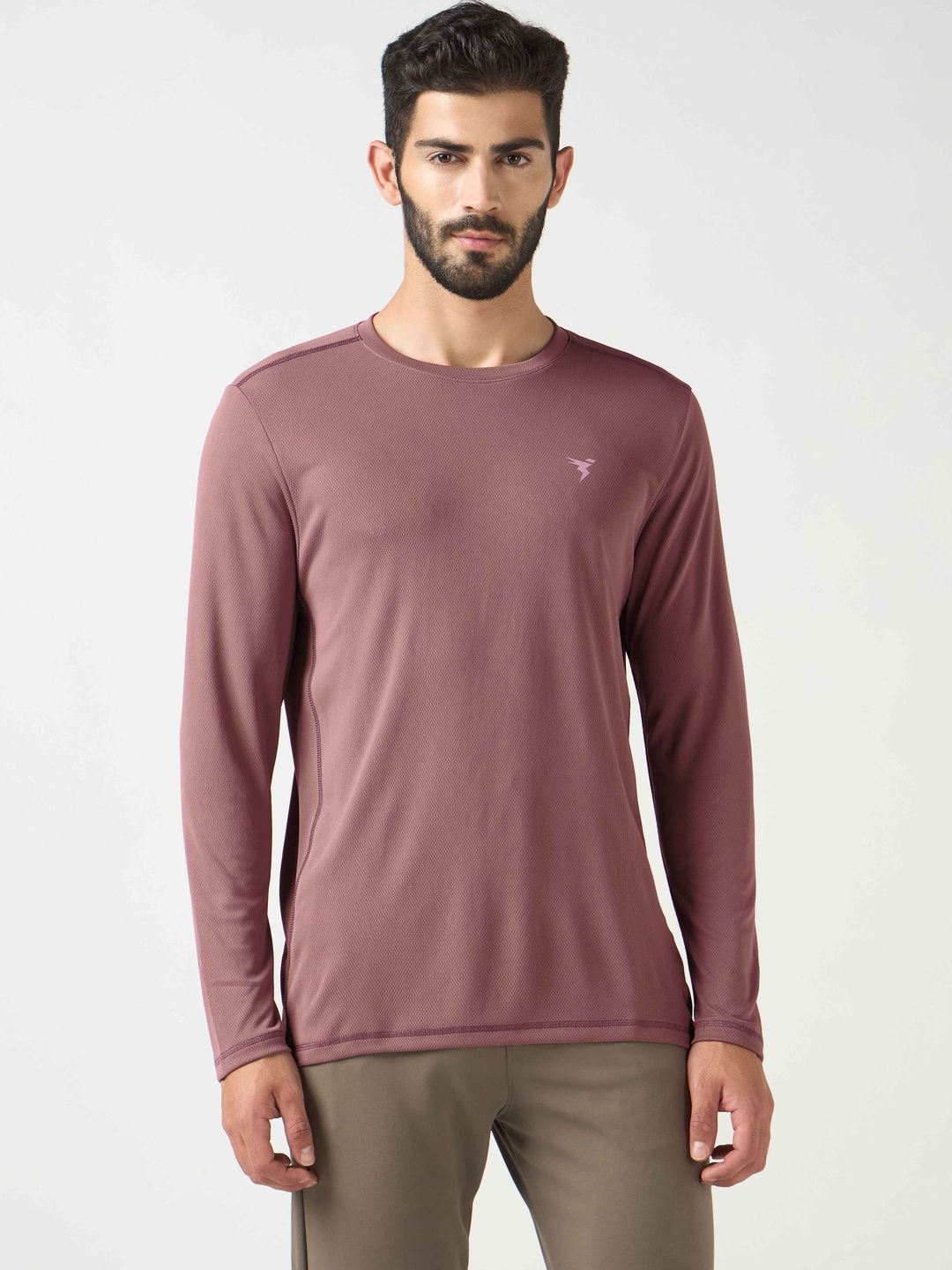Technosport Men Brand Logo Slim Fit T-shirt