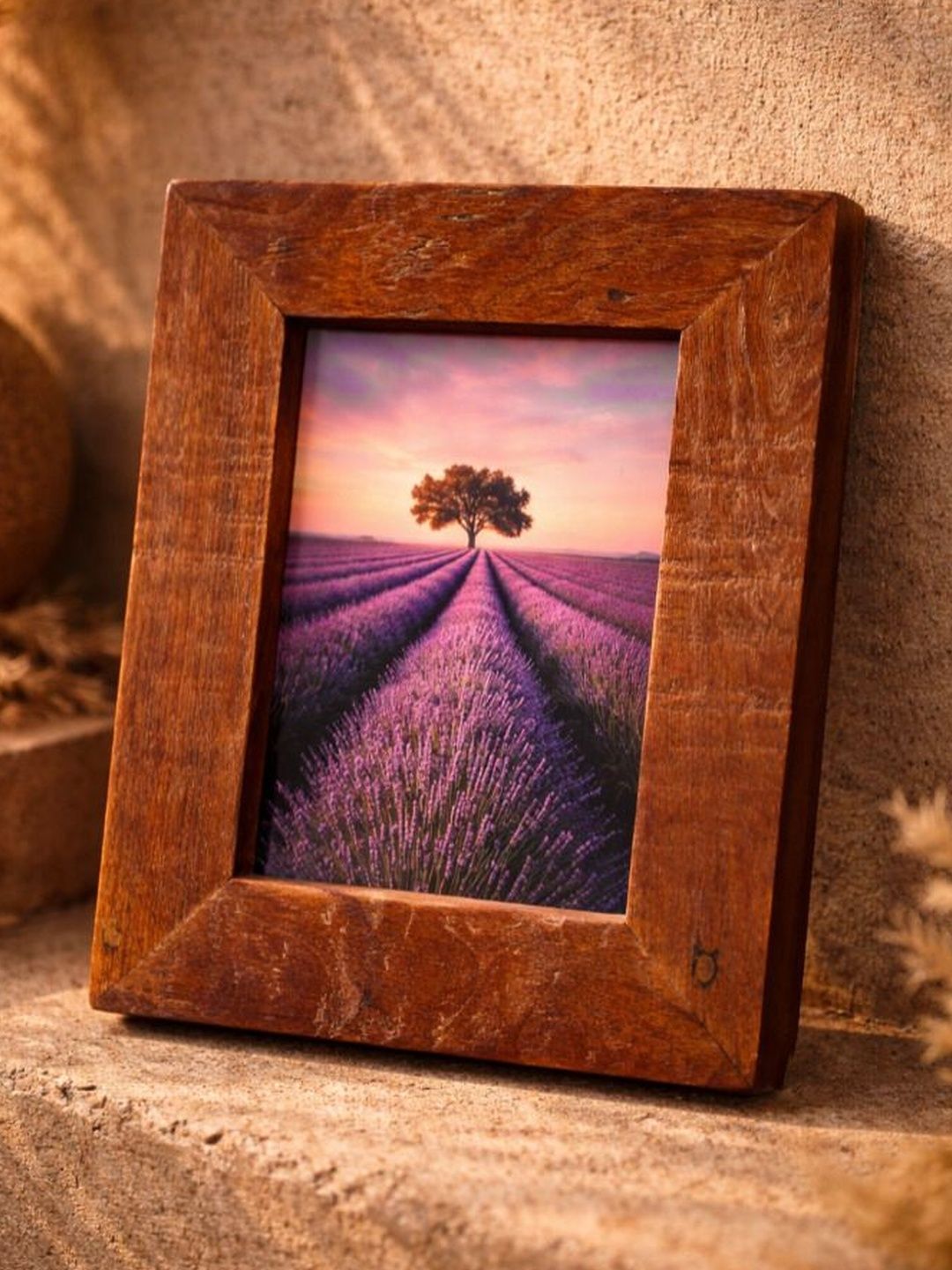 Muddora Muddora Brown 1 Pieces Wood Table Photo Frames