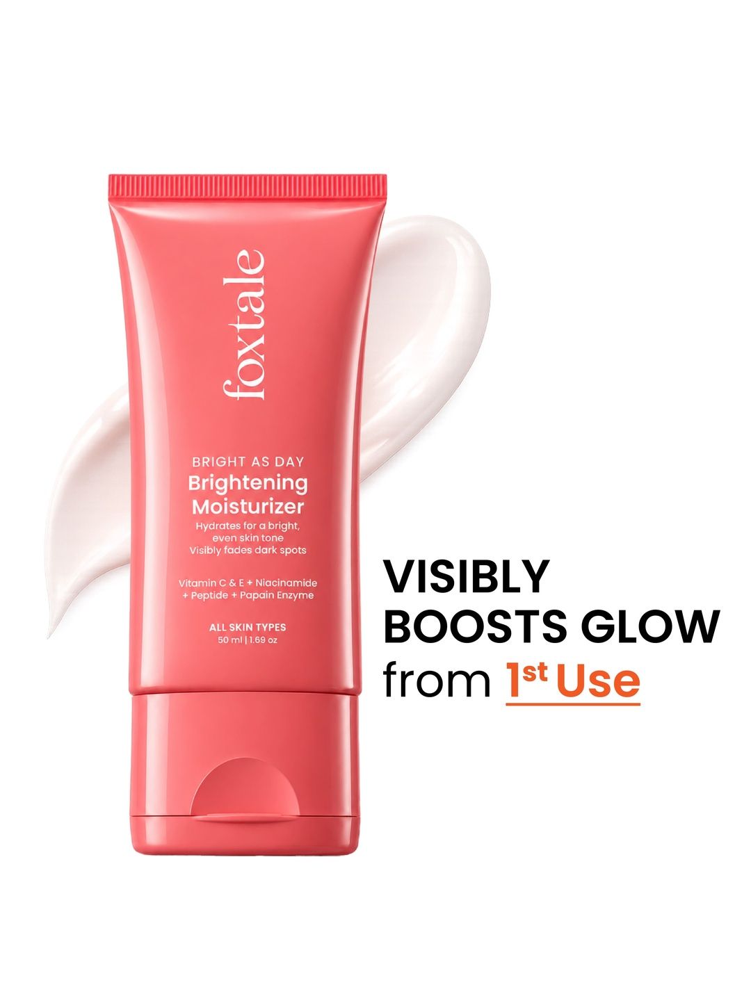 FoxTale Vitamin C Brightening Moisturiser - 50 ml