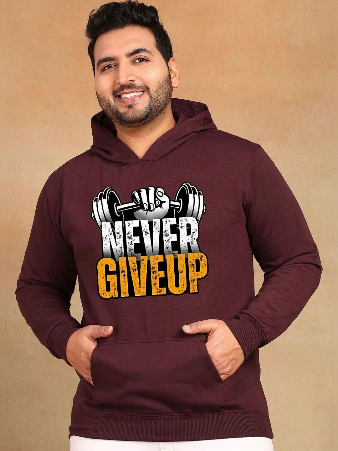 Moda Rapido Men Printed Hooded Sweatshirt