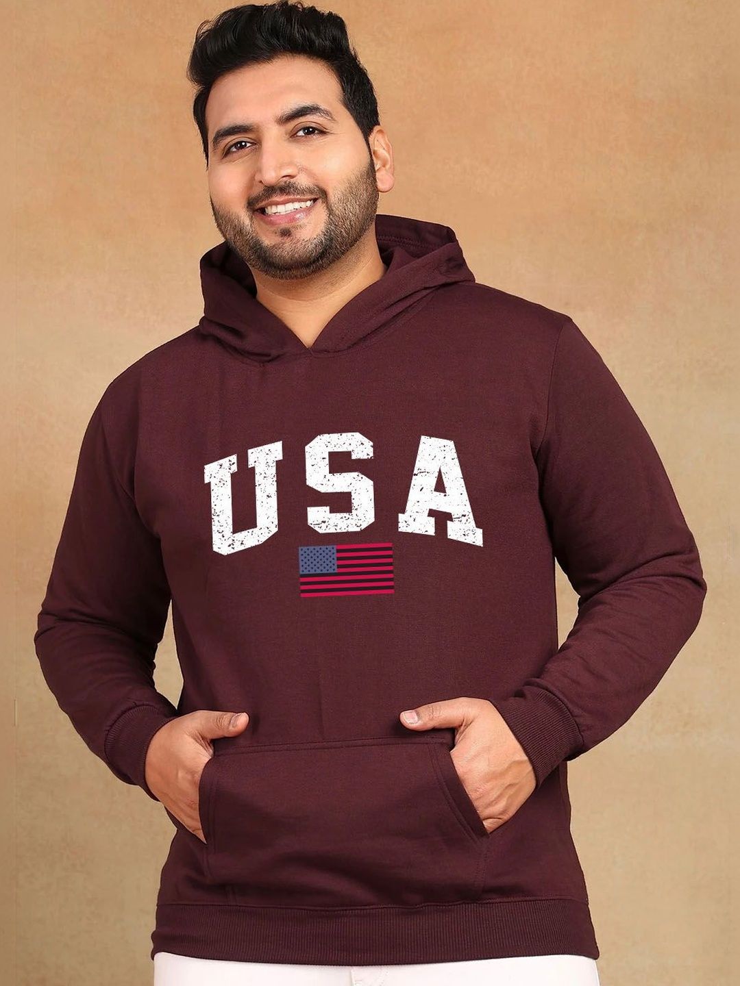 Moda Rapido Men Printed Hooded Sweatshirt