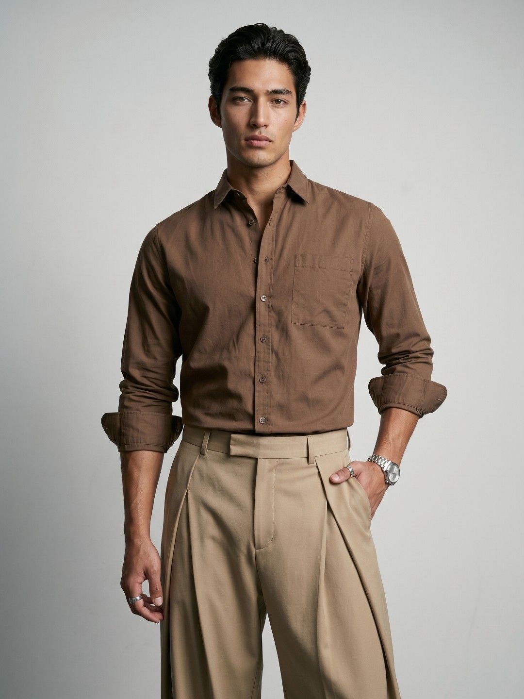 OvrWrk Pure Cotton Regular Fit Casual Shirt
