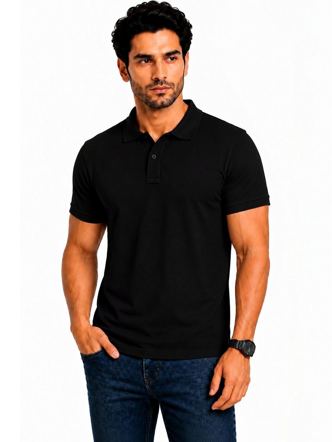 Vivaan Fab Men Polo Collar T-shirt