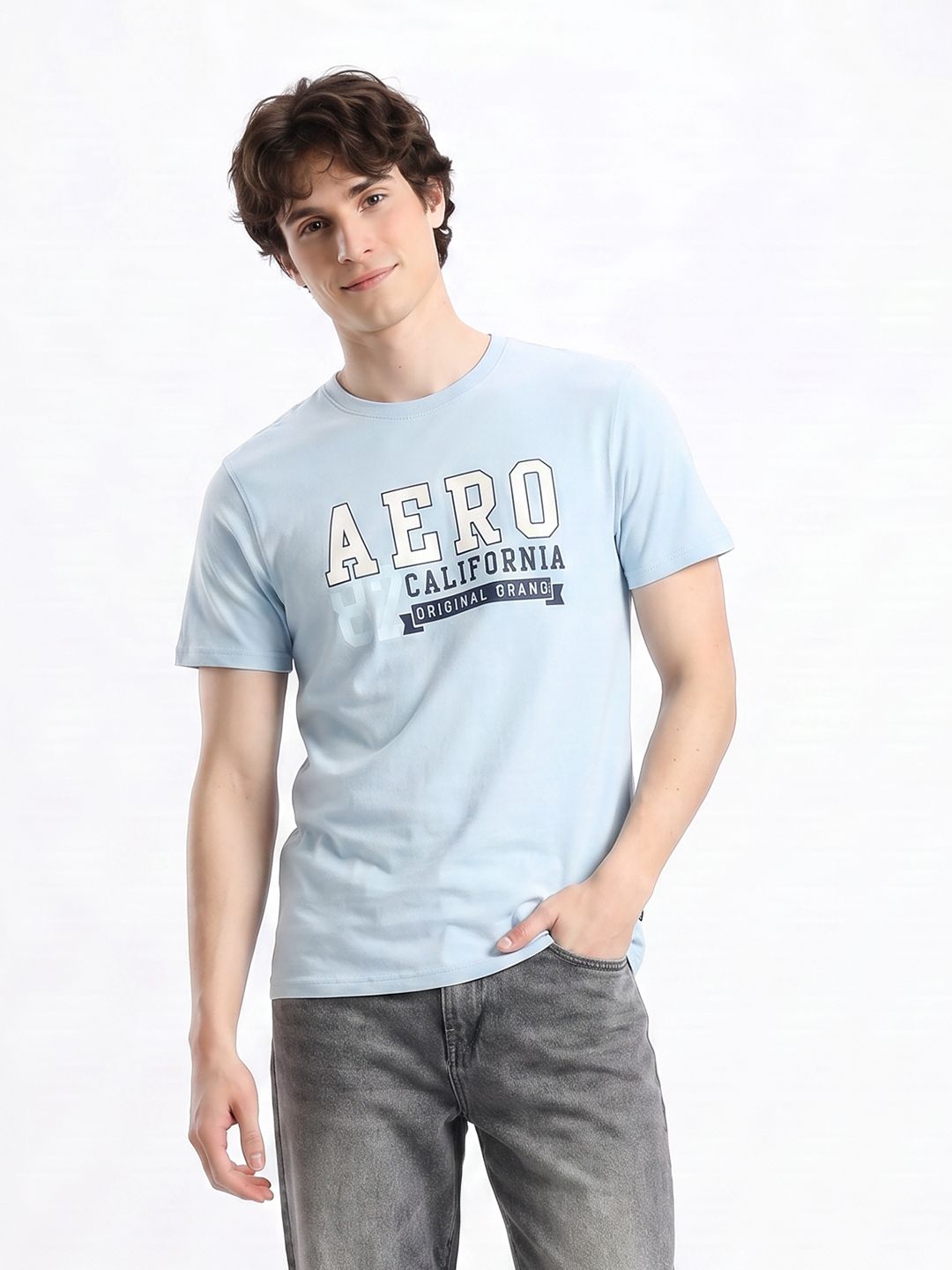 Aeropostale Brand Logo Printed Pure Cotton T-shirt