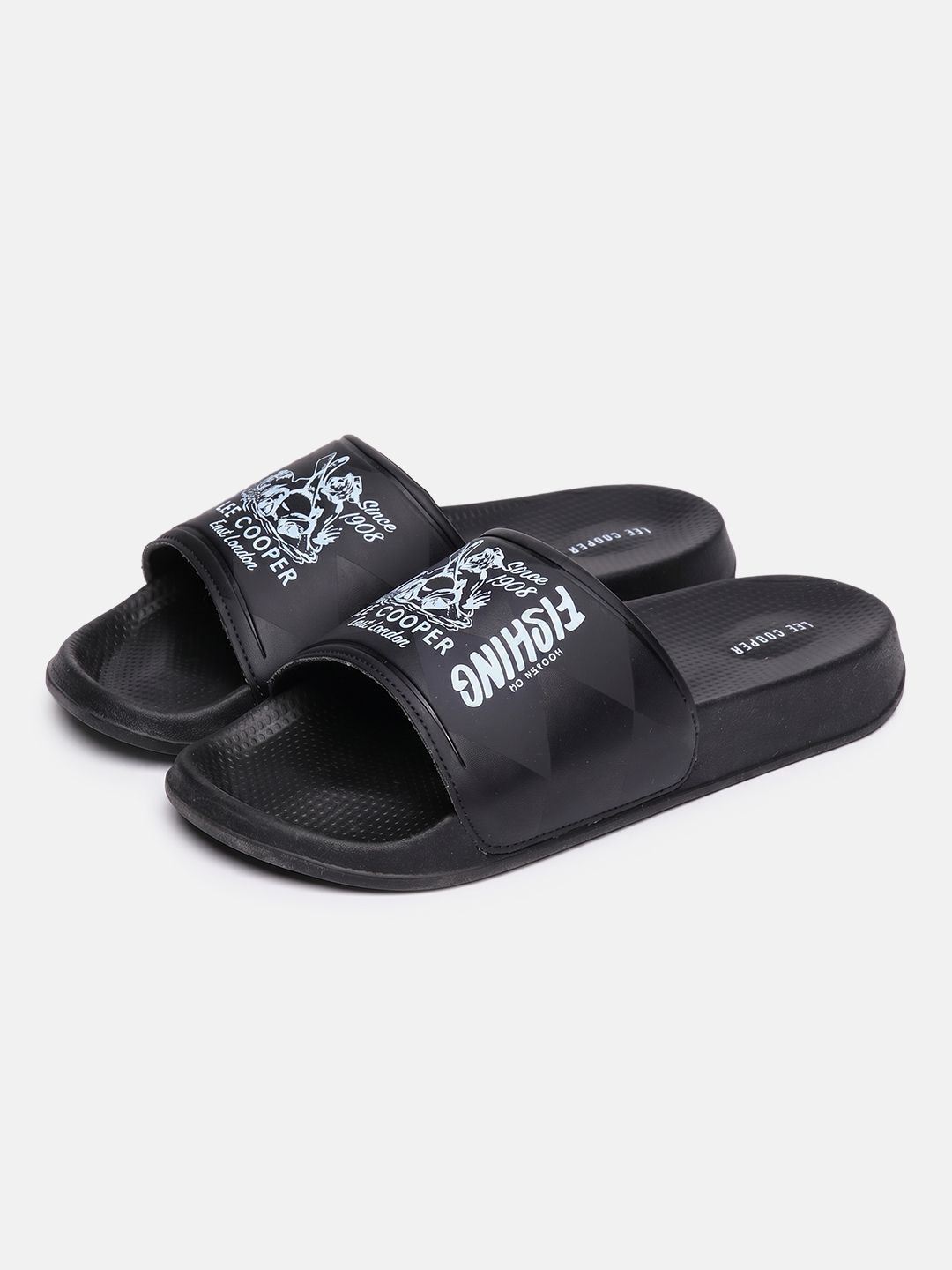 Lee Cooper Men Brand Logo Printed Sliders