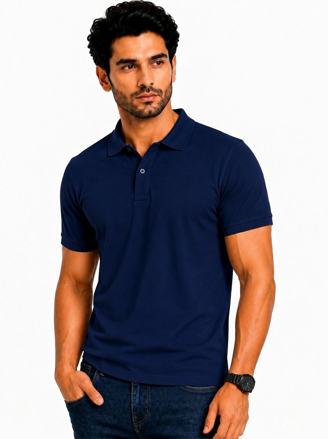 Vivaan Fab Men Polo Collar T-shirt
