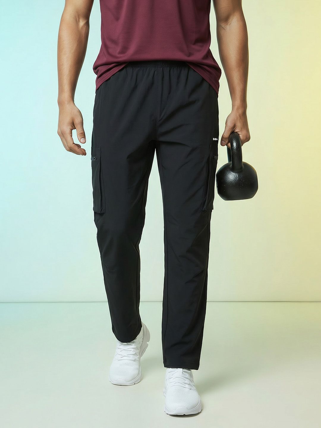 HRX by Hrithik Roshan Men Regular Fit Rapid-Dry Training Cargo Track Pant