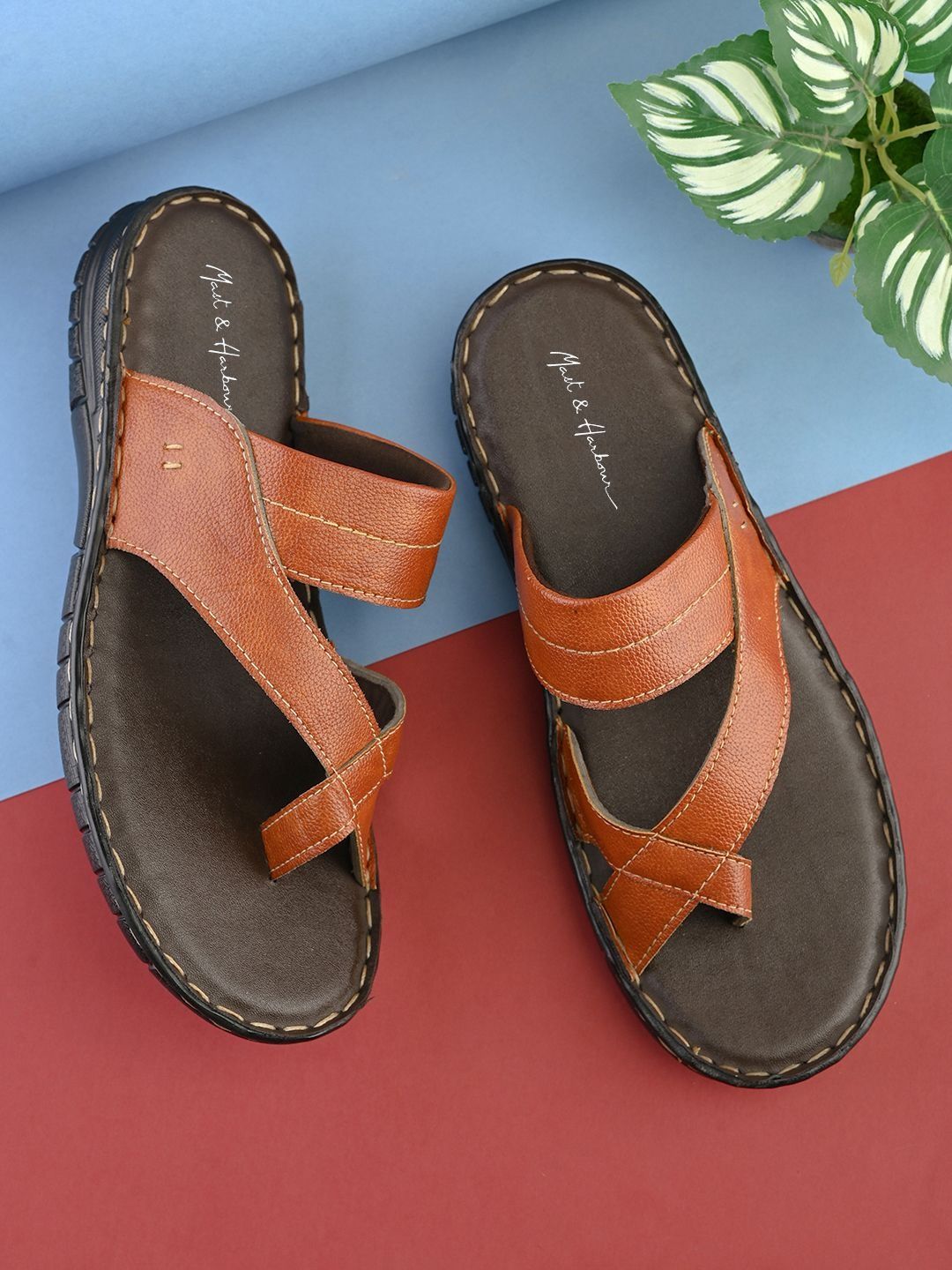 Mast & Harbour Men Thong Flip-Flops