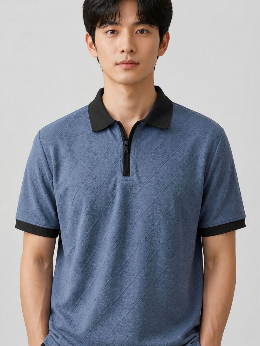 Roadster Men Polo Collar T-shirt