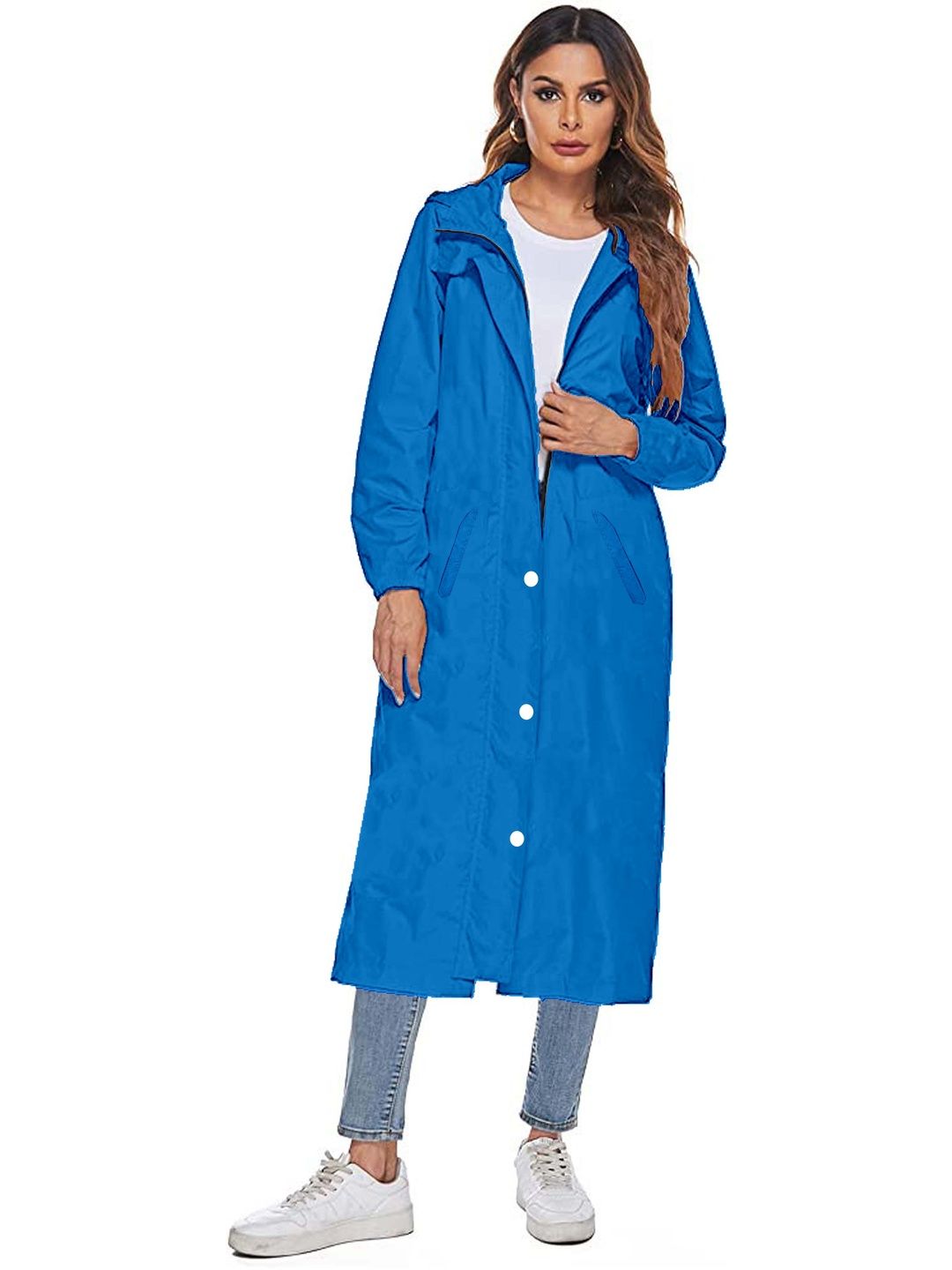 CAMISON Hooded Waterproof Reversible Raincoat